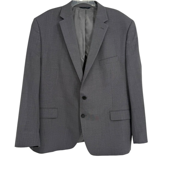 Ralph Ralph Lauren Men's Gray Microcheck 100% Wool Sport Blazer Size 48 R - Picture 1 of 8